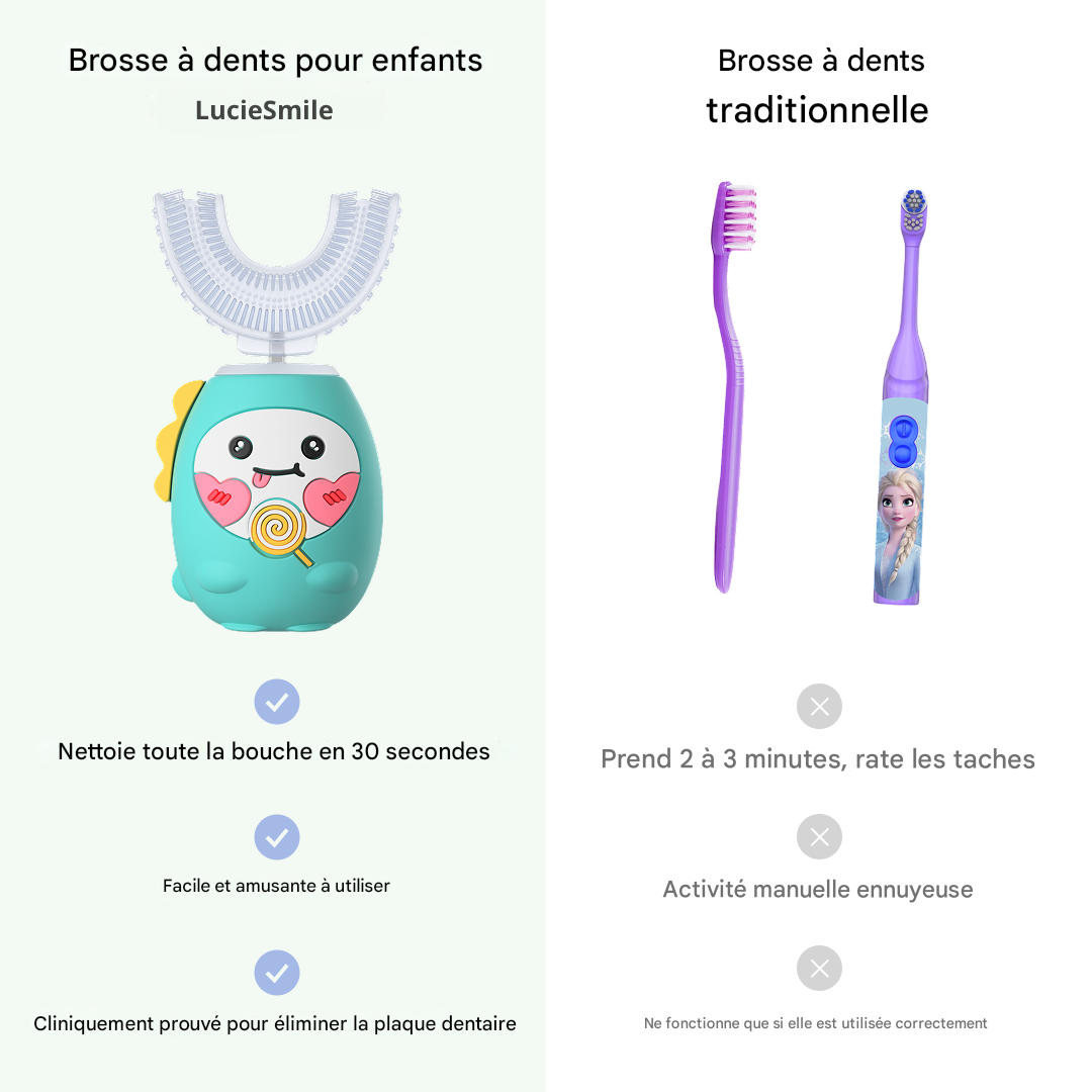 Brosse pour enfants - Gummy Green